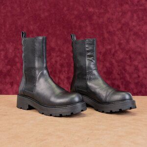 Vagabond Cosmo 2.0 Chunky Black Festival Chelsea Boots Size 10US EUR 40